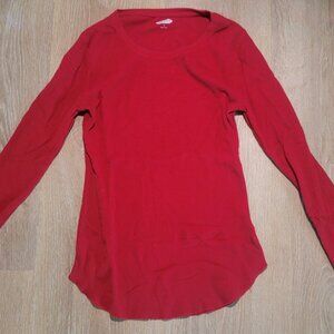Old Navy LS Thermal Tee - Red, Size S